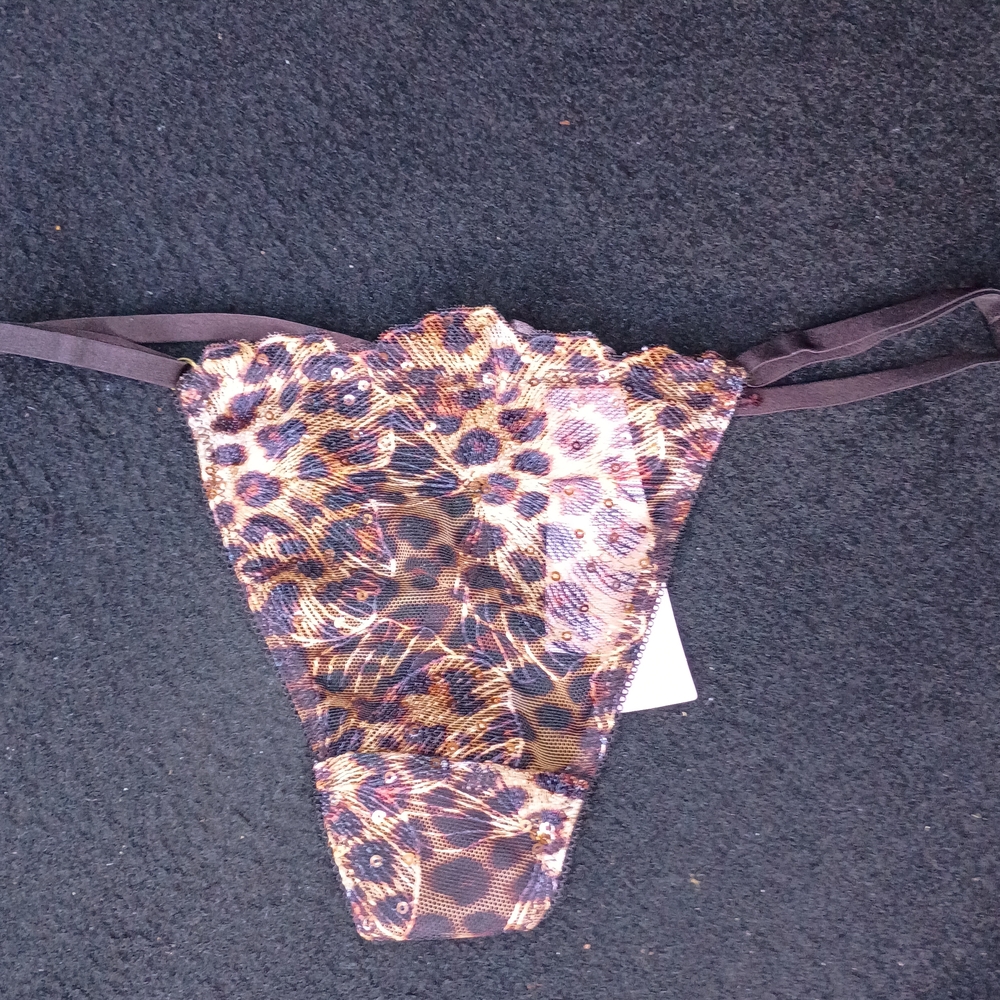 Victoria's Secret Very Sexy Geo Leo Embroidery V-String & Brazilian Panties - Picture 10 of 11